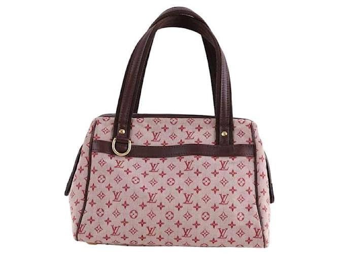 Louis Vuitton Burgundy handbag Dark red Cloth  ref.1391512