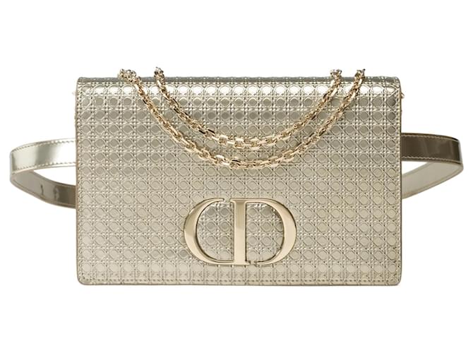 Borsa DIOR Miss Dior in pelle dorata - 101872 D'oro  ref.1391517