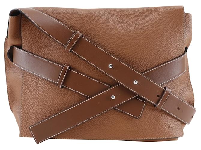 Messager Loewe Cuir Marron  ref.1391528