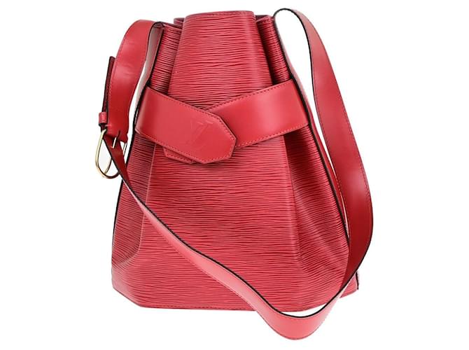 Louis Vuitton Sac d'épaule Red Leather  ref.1391588