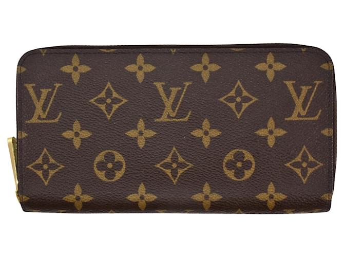 Zippy Louis Vuitton Portefeuille flink Braun Leinwand  ref.1391595