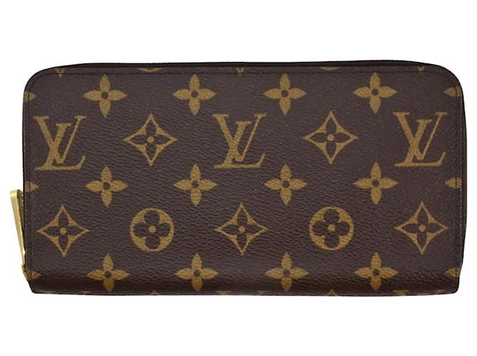 Louis Vuitton Portefeuille zippy Marrone Tela  ref.1391595