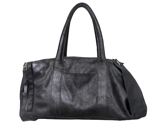 Yohji Yamamoto Y's Two-way Travel Bag Black Leather  ref.1391623
