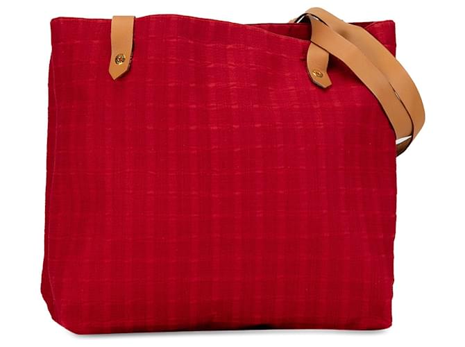 Bolso tote rojo Hermès Ahmedabad Roja Cuero  ref.1391649