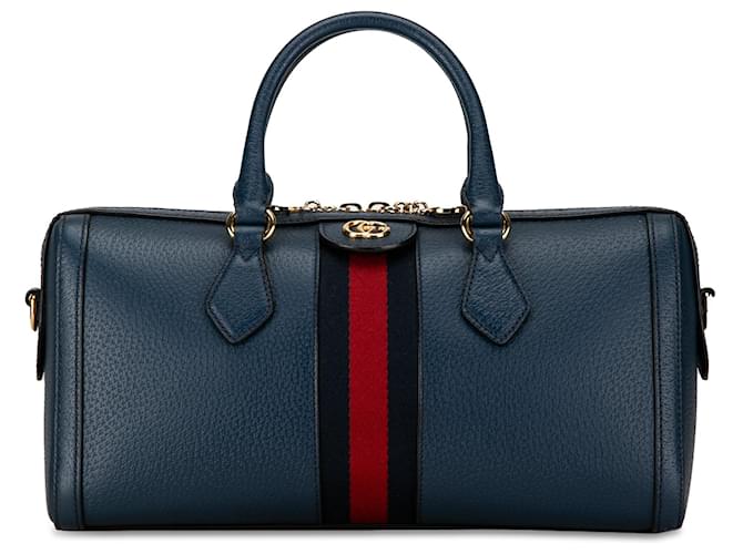 Blue Gucci Medium Leather Ophidia Boston  ref.1391651