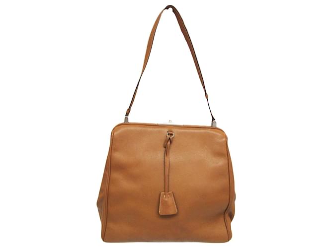 Prada Saffiano Brown Leather  ref.1391688