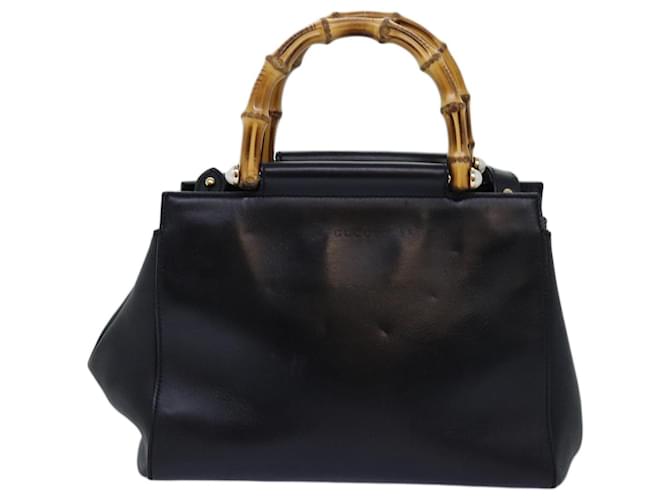 Gucci Bamboo Black Leather  ref.1391731