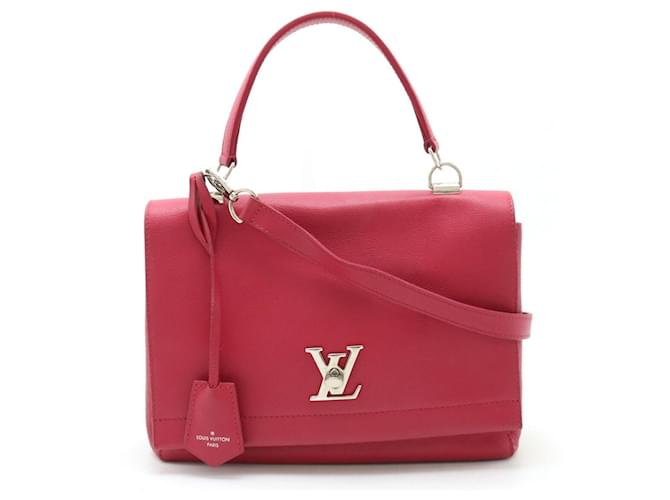Louis Vuitton Lockme Rosa Cuero  ref.1391811