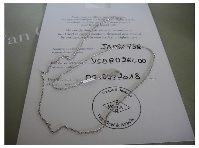 Van Cleef & Arpels Colar Corrente Forçat 42 cm