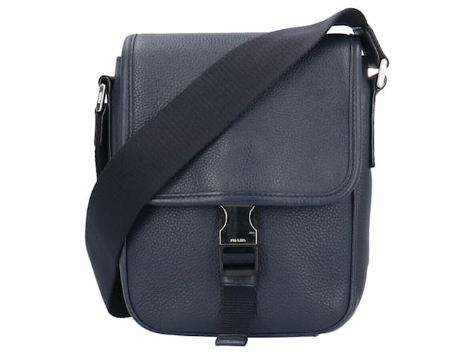 Prada Cuir Bleu Marine  ref.1391880