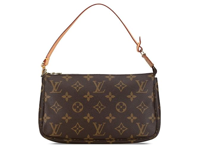 Louis Vuitton Pochette Accessoire Brown Cloth  ref.1391925