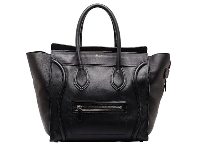 Céline Luggage Black Leather  ref.1391955