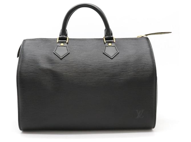 Louis Vuitton Speedy 30 Cuir Noir  ref.1391981