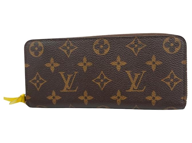 Louis Vuitton Portefeuille zippy Marrone Tela  ref.1392005