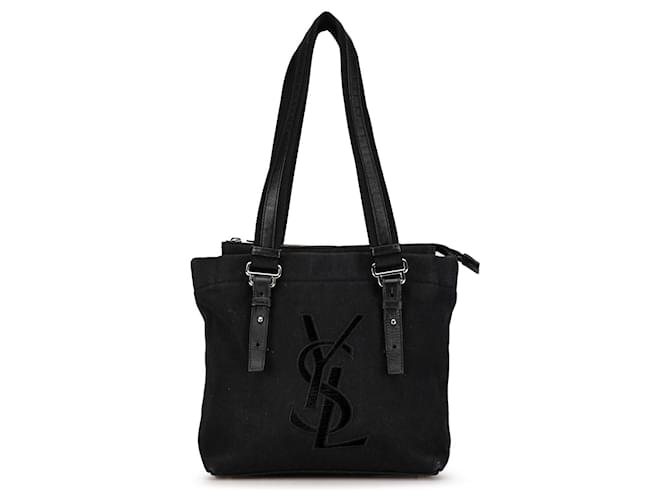 Bolsa de lona preta Yves Saint Laurent Kahala Preto  ref.1392007