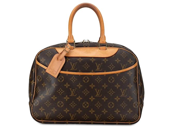 Brown Louis Vuitton Monogram Deauville Handbag Leather  ref.1392021