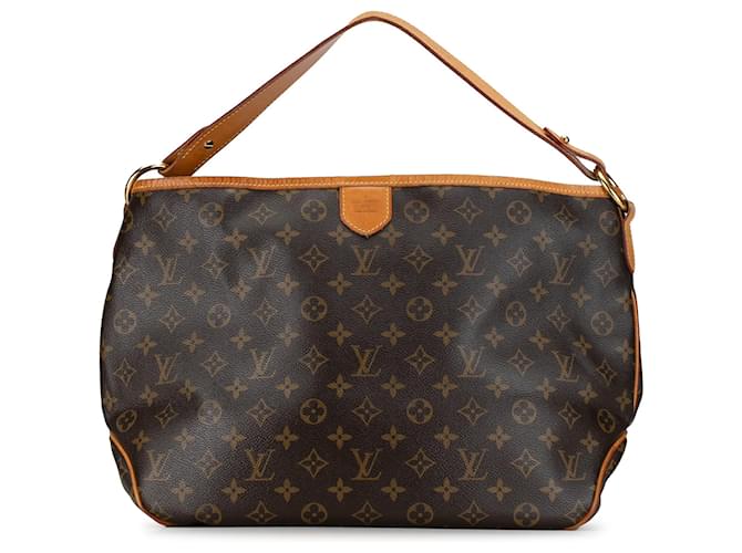 Brown Louis Vuitton Monogram Delightful PM Tote Bag Leather  ref.1392074