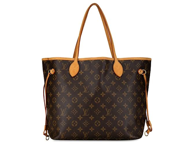 Brown Louis Vuitton Monogram Neverfull GM Tote Bag Leather  ref.1392078