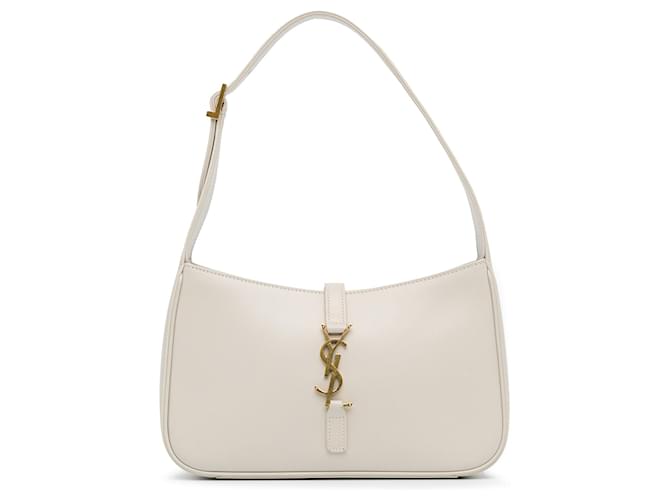 White Saint Laurent Le 5 a 7 Bag Leather  ref.1392091