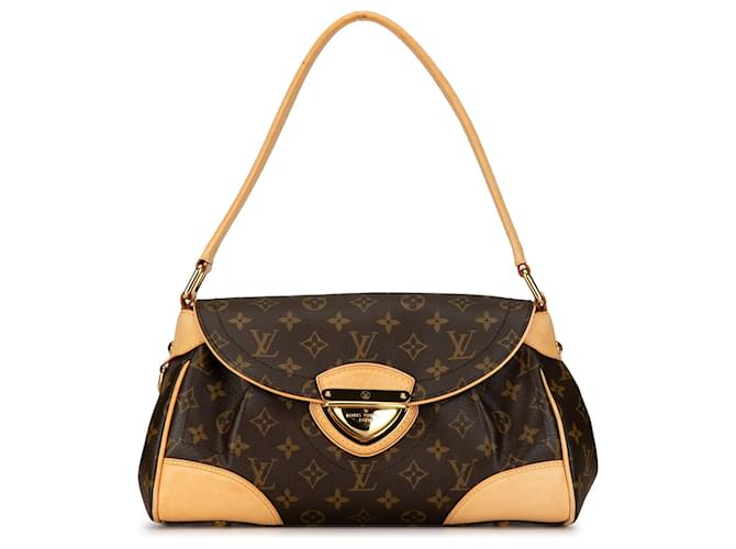 Brown Louis Vuitton Monogram Beverly MM Shoulder Bag Leather  ref.1392102