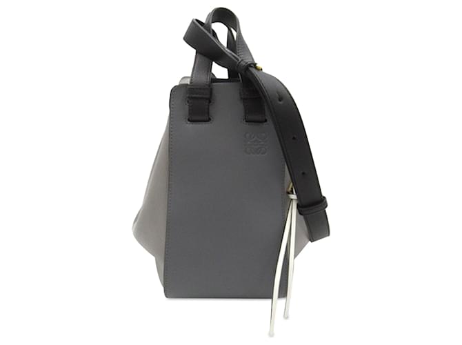 Bolso satchel tipo hamaca tricolor pequeño LOEWE gris Cuero  ref.1392108