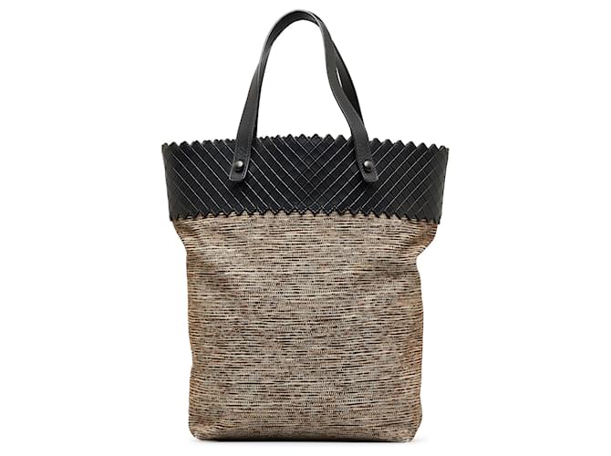 Bolsa Bottega Veneta Intrecciato Marrom Couro  ref.1392155