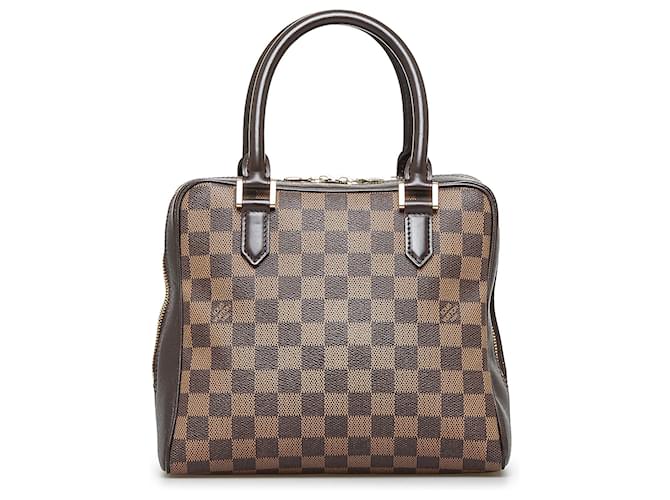 Brown Louis Vuitton Damier Ebene Brera Handbag Leather  ref.1392157