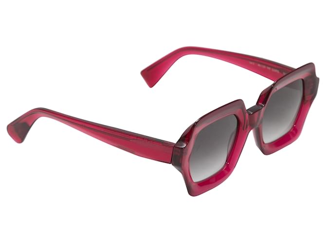 Autre Marque Raspberry Folc Acetate Sunglasses Red Plastic  ref.1392208