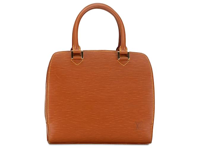 Brown Louis Vuitton Epi Pont-Neuf Handbag Leather  ref.1392223