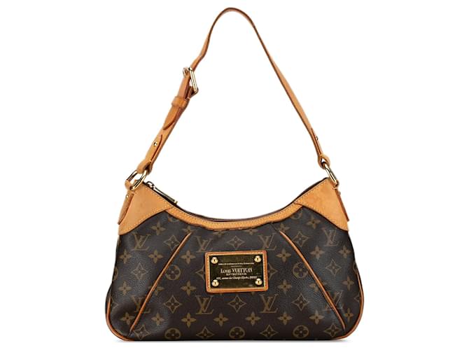 Brown Louis Vuitton Monogram Thames PM Shoulder Bag Leather  ref.1392227