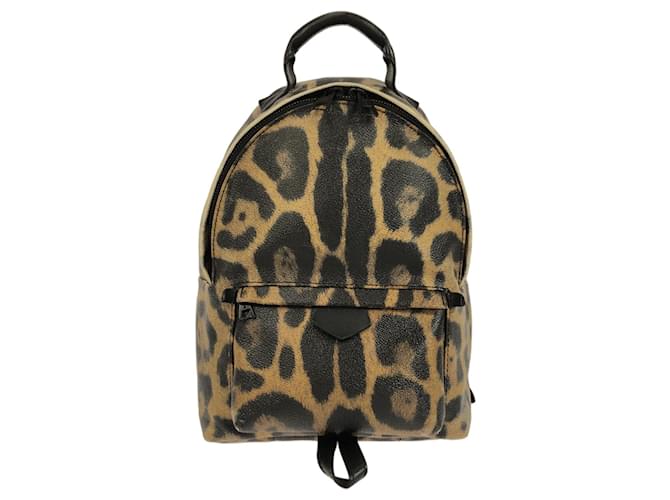 Brown Louis Vuitton Wild Animal Palm Springs PM Backpack Leather  ref.1392272