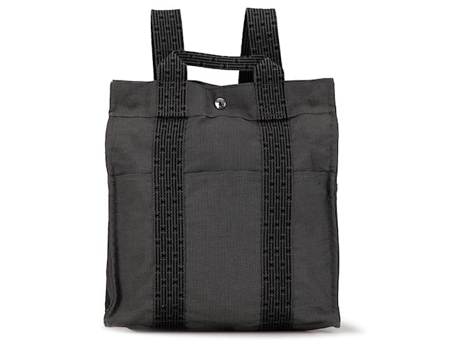 Gray Hermès Herline MM Backpack Cloth  ref.1392306