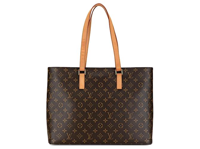 Brown Louis Vuitton Monogram Luco Tote Bag Leather  ref.1392309