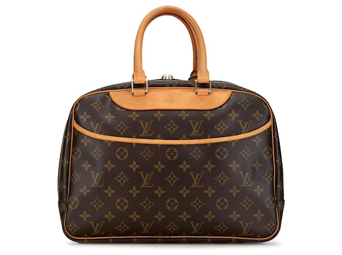 Brown Louis Vuitton Monogram Deauville Handbag Leather  ref.1392344