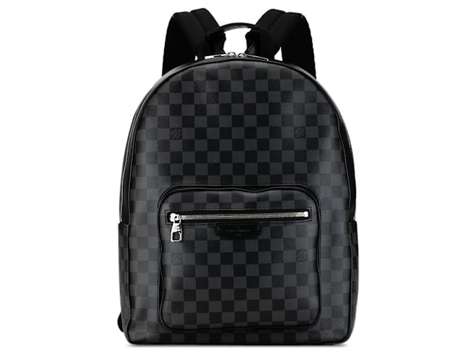 Black Louis Vuitton Damier Graphite Josh Backpack Cloth  ref.1392414
