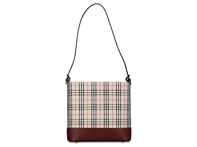 Sac à bandoulière crème Burberry House Check Cuir Écru  ref.1392583