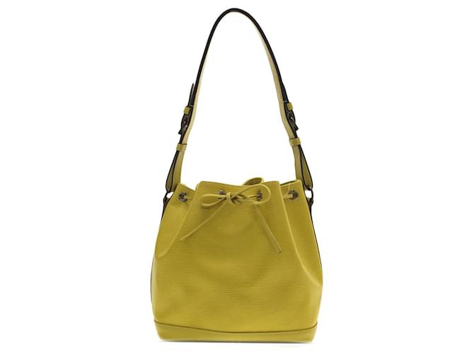 Yellow Louis Vuitton Epi Petit Noe Bucket Bag Leather  ref.1392615