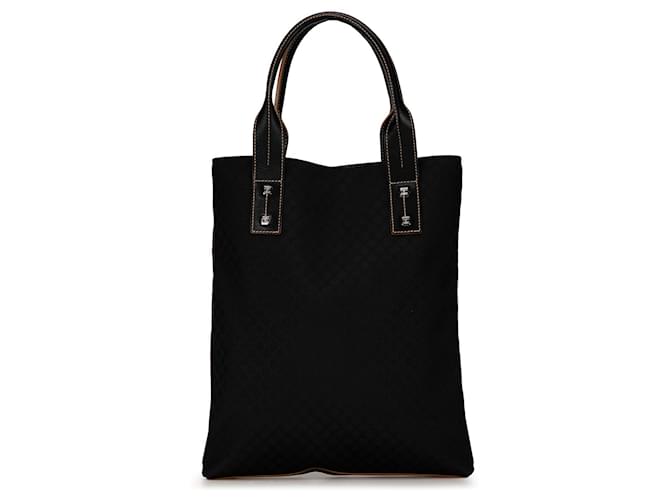 Céline Borsa tote in tela Macadam nera Celine Nero Pelle  ref.1392632