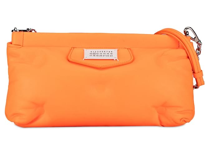 Maison Martin Margiela Sac à bandoulière orange Margiela Glam Slam tapis rouge Cuir  ref.1392710