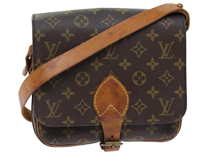 Cartouchiere Louis Vuitton Cartouchière Marrom Lona  ref.1392718