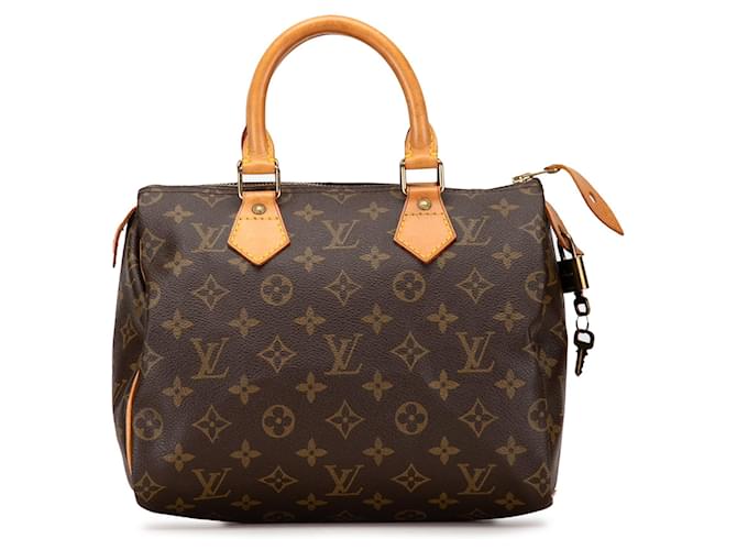 Brown Louis Vuitton Monogram Speedy 25 Boston Bag Leather  ref.1392786