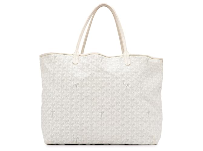 Borsa tote Goyard Goyardine Saint Louis GM bianca Bianco Pelle  ref.1392807