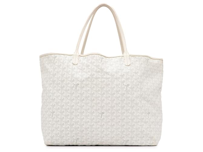 White Goyard Goyardine Saint Louis GM Tote Bag Leather  ref.1392807