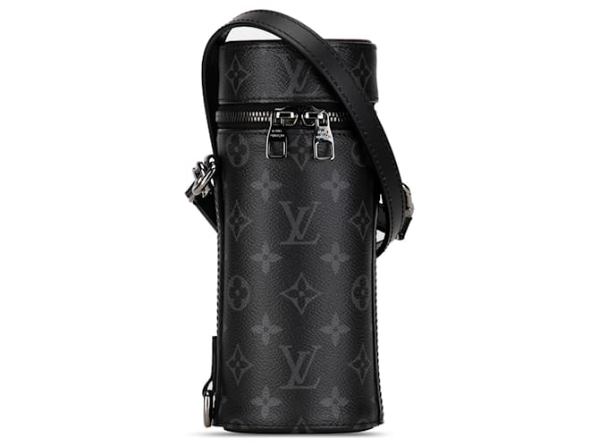 Porte-bouteille noir Louis Vuitton Monogram Eclipse Cuir  ref.1392823