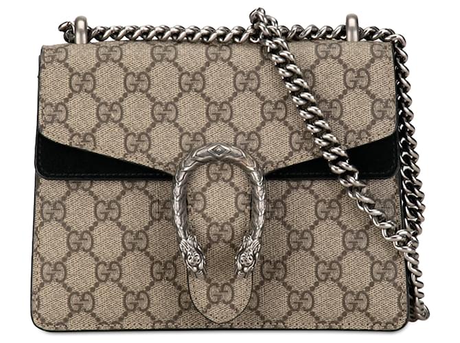 Beige Gucci Mini GG Supreme Dionysus Crossbody Bag Leather  ref.1392836