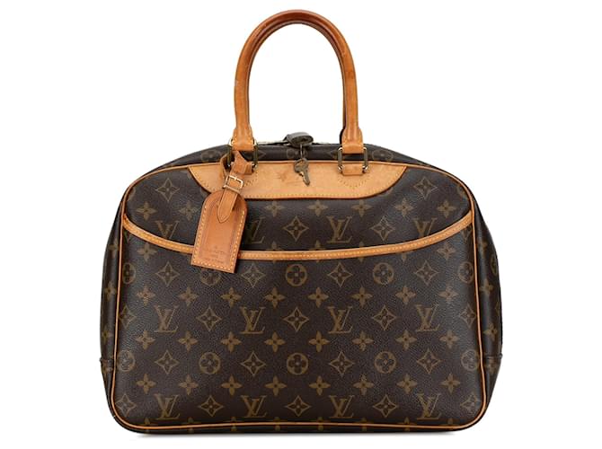 Brown Louis Vuitton Monogram Deauville Handbag Leather  ref.1392839