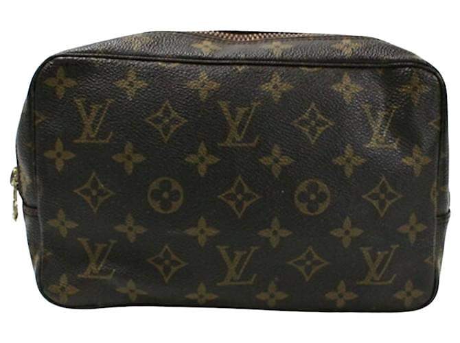 Louis Vuitton Trousse de Toilette Marrone Tela  ref.1392876