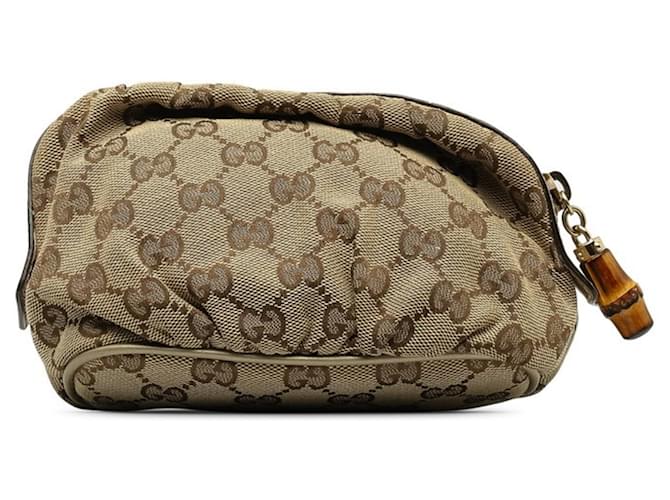 Gucci Bamboo Toile Beige  ref.1392941