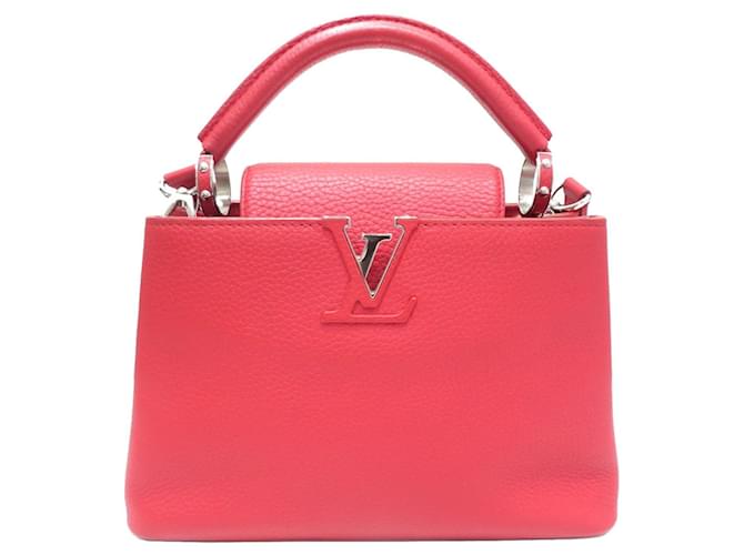 Louis Vuitton Capucines Rot Leder  ref.1392945