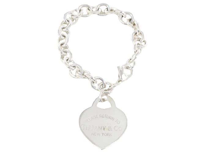 Etiqueta de retorno ao coração da Tiffany & Co Prata Prata  ref.1392960
